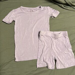 Little sleepies purple 2 piece short pjs